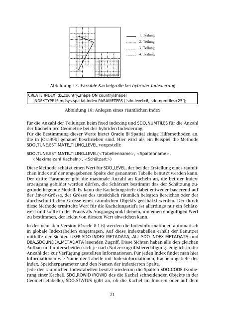 Tabelle wird fÃ¼r jede geometrische Instanz eine eigene Zeile ...