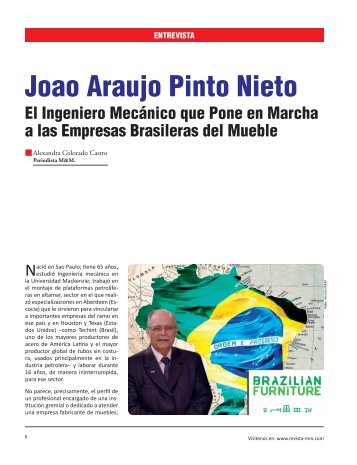 Entrevista: Joao Araujo Pinto Nieto - Revista El Mueble y La Madera