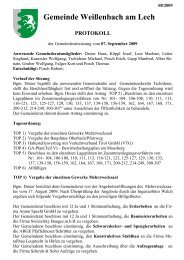 Protokoll vom 07.09.2009 (126 KB) - .PDF - Gemeinde WeiÃenbach ...