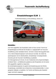 Feuerwehr Aschaffenburg Einsatzleitwagen ELW 1