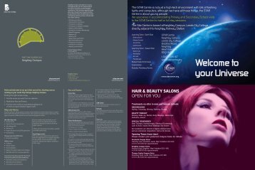 HAIR & beAuty sAlons open for you - Leeds City College