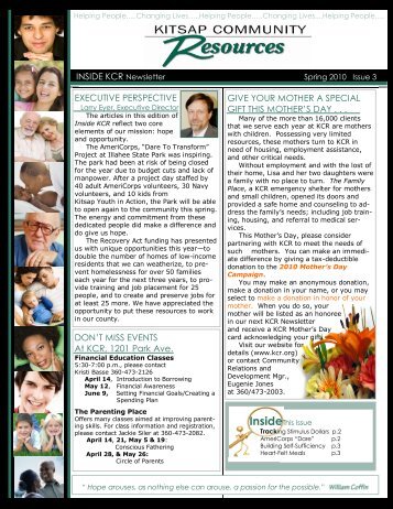 Spring 2010 - Kitsap Community Resources