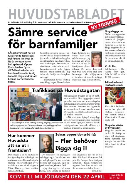 HUVUDSTABLADET - Socialdemokraterna