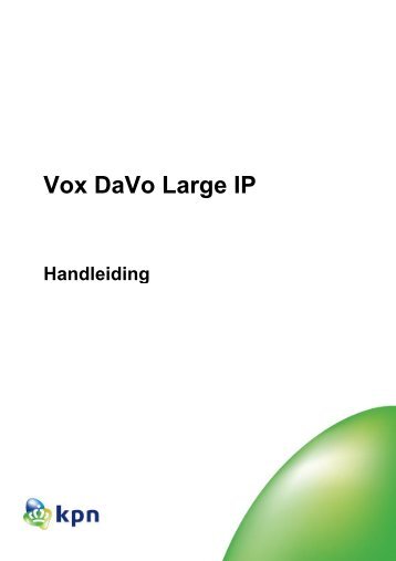 Vox DaVo Large IP â Handleiding