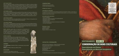conservação de bens culturais - Católica Porto - Universidade ...