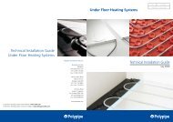 Polypipe underfloor heating systems