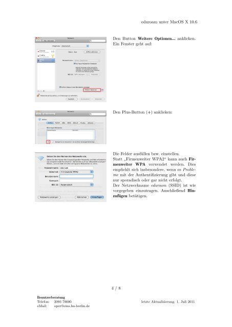 eduroam unter MacOS X 10.6