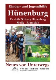 Neues von Unterwegs - Kinder- und Jugendhilfe Hünenburg Stiftung