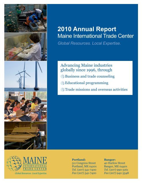 2010 Annual Report - Maine International Trade Center