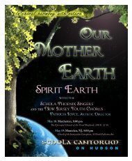 Spirit Earth - Schola Cantorum on Hudson