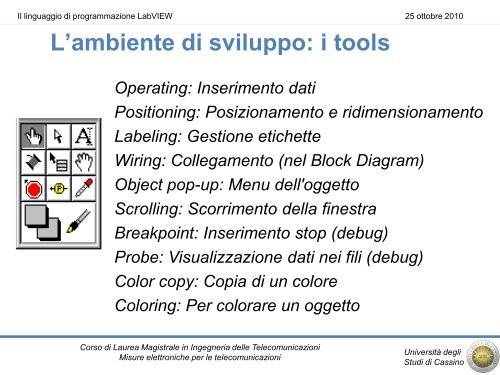 Introduzione al linguaggio di programmazione LabVIEW