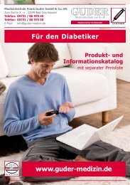 Diabetes-Katalog - Medizintechnik Frank Guder GmbH & Co. KG