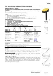 34.036/1 Sauter Components EGE: Duct transducer for absolute ...