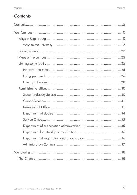 Study Guide - Hochschule Regensburg