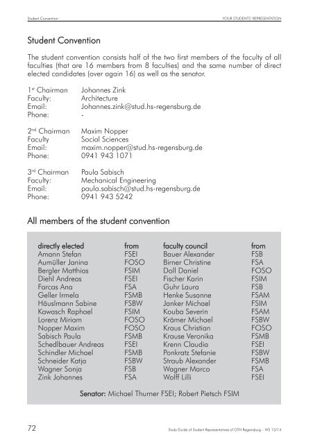 Study Guide - Hochschule Regensburg