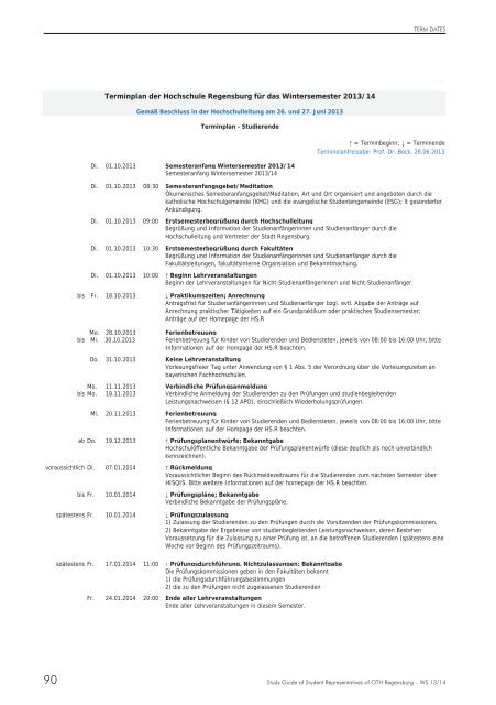 Study Guide - Hochschule Regensburg