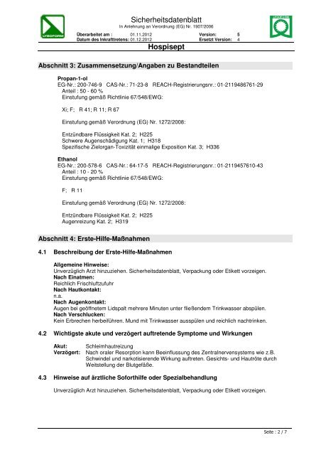 Hospisept Version 5 - LYSOFORM Dr. Hans Rosemann GmbH