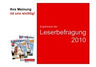 Leserbefragung 2010 - Gruppe Mein EigenHeim
