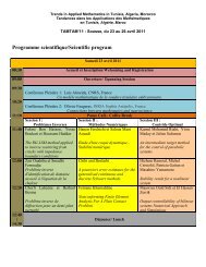 Programme scientifique/Scientific program - lamsin