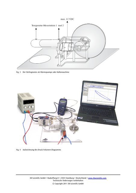 3B SCIENTIFICÂ® PHYSICS U10050 Stirlingmotor, transparent