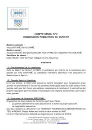 compte rendu nÂ°2 commission formation du 03/07/07 - ComitÃ© ...