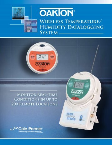 Oakton Wireless Dataloggers Brochure - Cole-Parmer