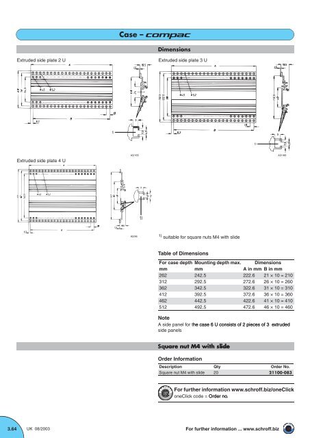 Case with 19" compatible dimensions For VME, CPCI and other ...