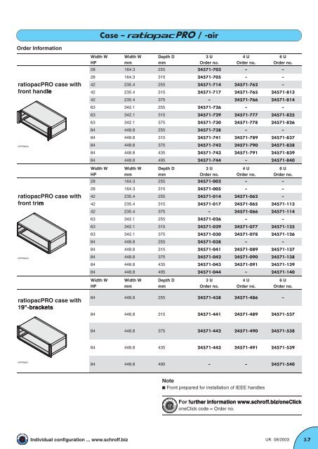 Case with 19" compatible dimensions For VME, CPCI and other ...