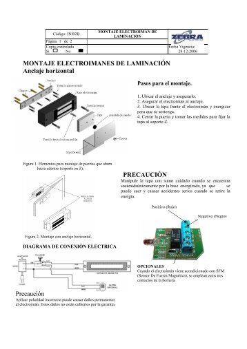 INI02B Montaje electroiman de laminaciÃ³n.pdf - Zebra Electronica