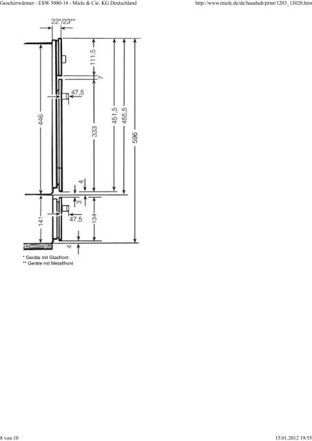 Geschirrwärmer - ESW 5080-14 - Miele & Cie. KG Deutschland