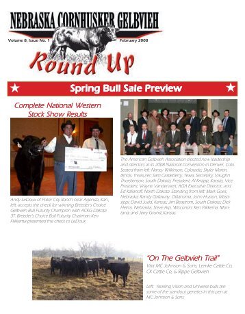 Spring Bull Sale Preview - Gelbvieh Association In Nebraska