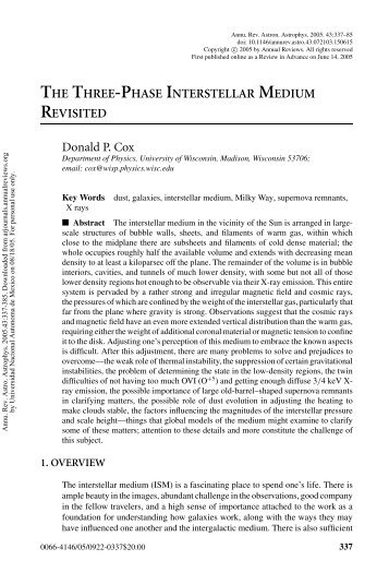 THE THREE-PHASE INTERSTELLAR MEDIUM REVISITED