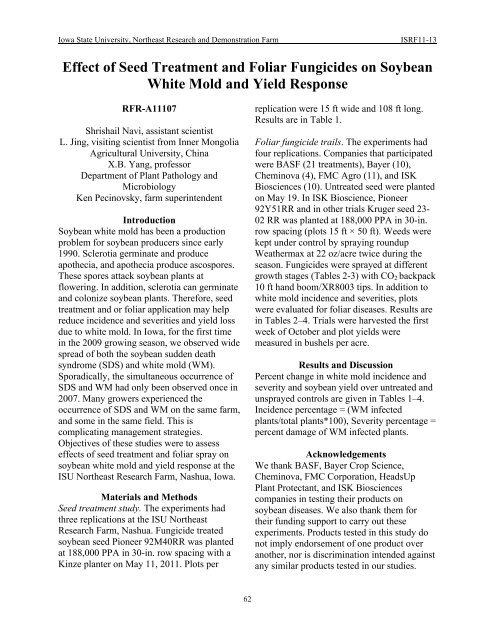 Soybean Seed Spacing Chart