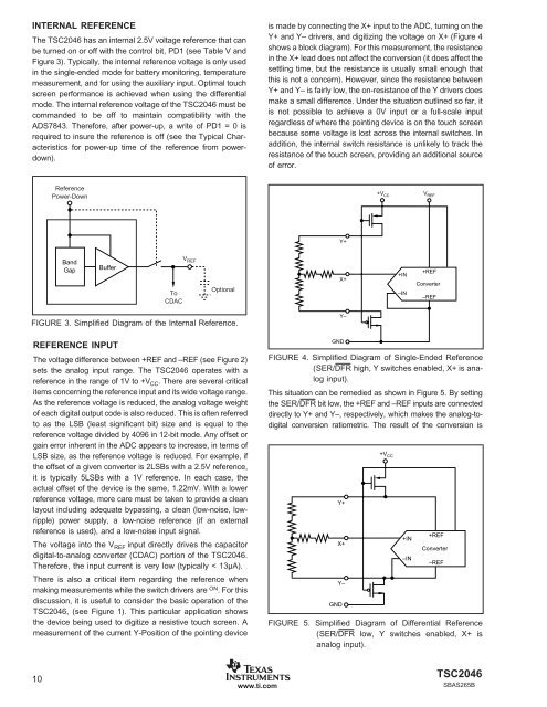 TSC2046: Low Voltage I/O Touch Screen Controller (Rev. B)