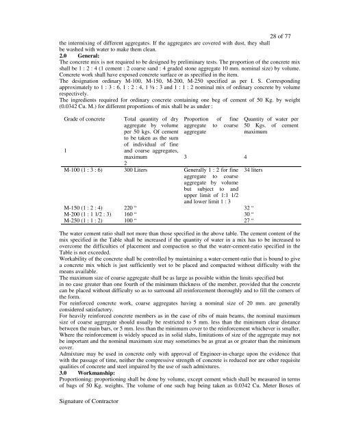 SECTION-E: TENDER AND CONTRACT FOR WORKS