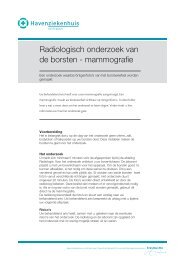 radiologisch onderzoek - Havenziekenhuis Rotterdam