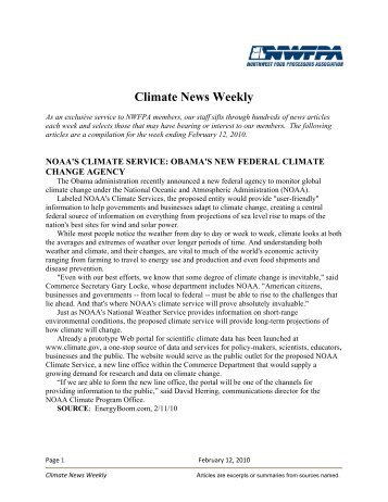Climate News Weekly