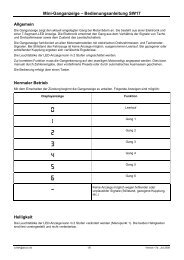 Mini-Ganganzeige Bedienungsanleitung SW017