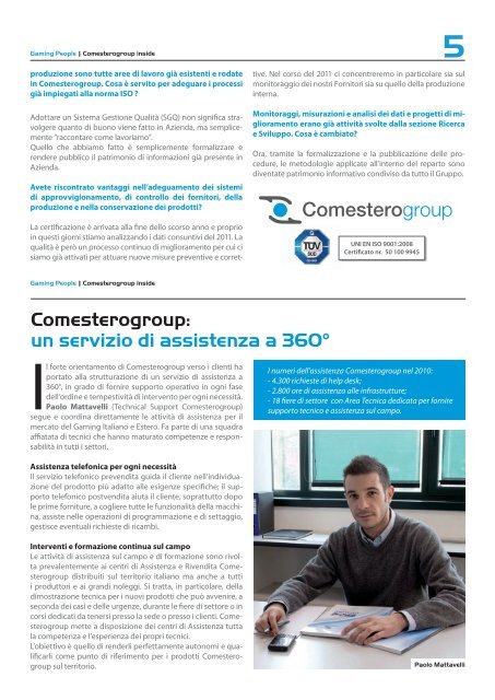 un servizio di assistenza a 360 - Comesterogroup