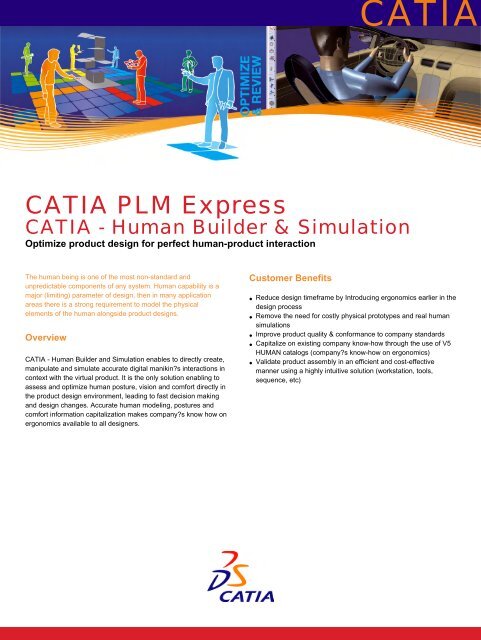 CATIA - Human Builder &amp; Simulation