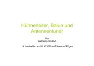 HÃ¼hnerleiter, Balun und Antennentuner