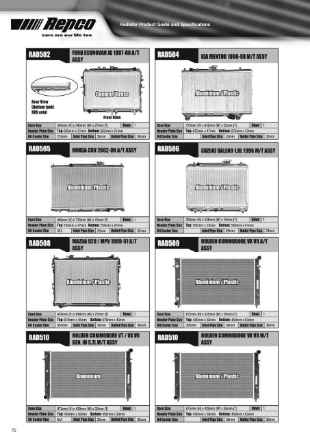 45005_Repco_08 Radiator Application Guide Master - Repco Trade ...