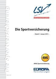 Merkblatt - ARAG Sportversicherung