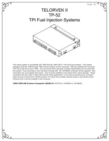 product installation instructions - Ron Francis Wiring