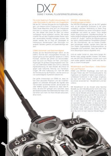 DX7 Infoblatt - MR-Modellbaushop