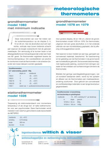 Meteorologische thermometers (146kB) - Wittich & Visser