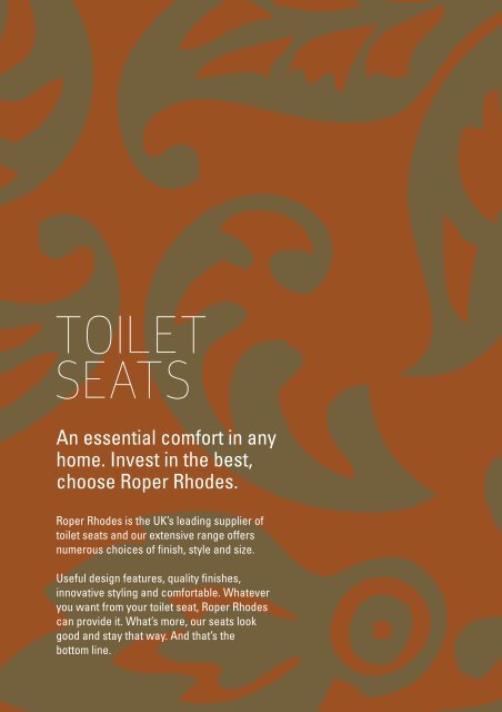 Roper Rhodes Toilet Seats - John Nicholls