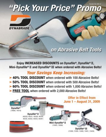 50% tool discount - Dynabrade Inc.