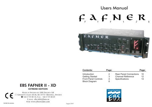 Fafner Manual.CDR - EBS