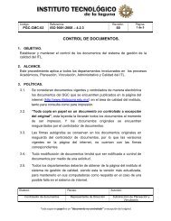 Control de Documentos - Instituto TecnÃ³logico de La Laguna - DGEST